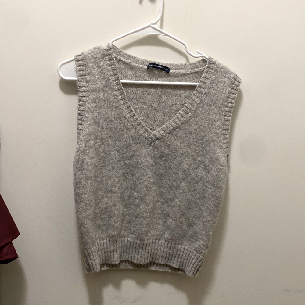 BRANDY MELVILLE | Wool Grey Sweater Vest